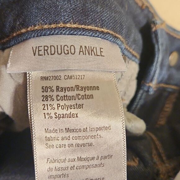 Paige Denim Verdugo Ankle Dark Wash Jeans Size 28 US 6 - Picture 8 of 8